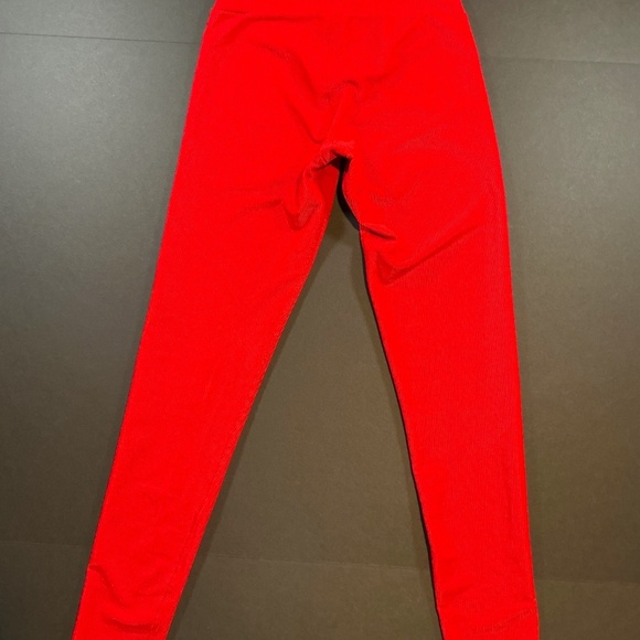 Beach Riot Cara Rib Legging Red High-Rise Ribbed Size Small - Picture 3 of 10